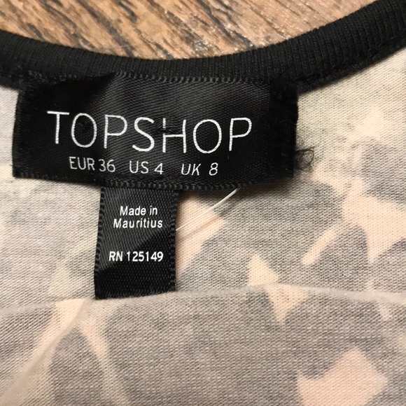 Topshop Camouflage Print Body Con Mini Dress 4 - Picture 4 of 8